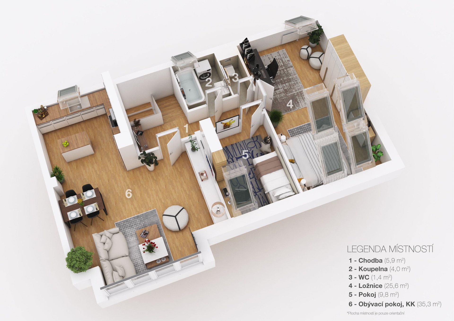 3D-layout Bezručova čtvrť