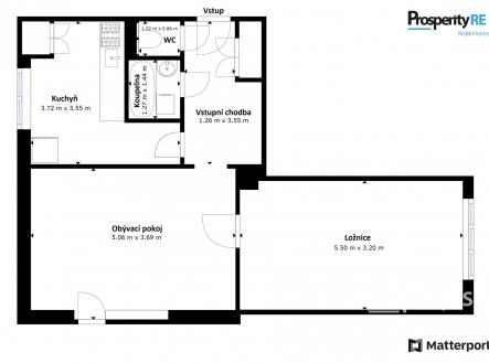 Prodej bytu, 2+1, 52 m²