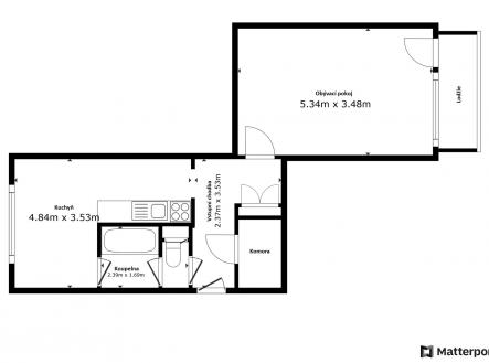 Prodej bytu, 1+1, 41 m²