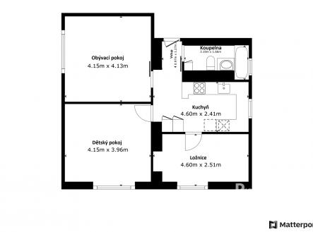 Pronájem bytu, 3+1, 70 m²