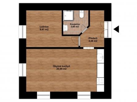 Prodej bytu, 2+kk, 38 m²