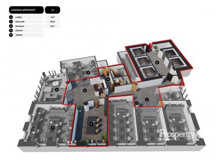 Pronájem kanceláře, 26 m²