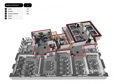 Pronájem kanceláře, 27 m²