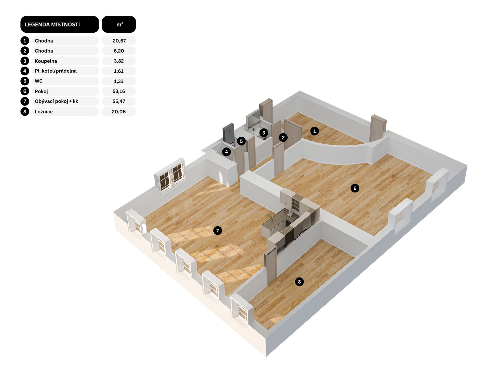 Legenda místností