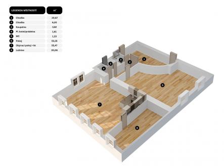 Prodej bytu, 3+kk, 162 m²