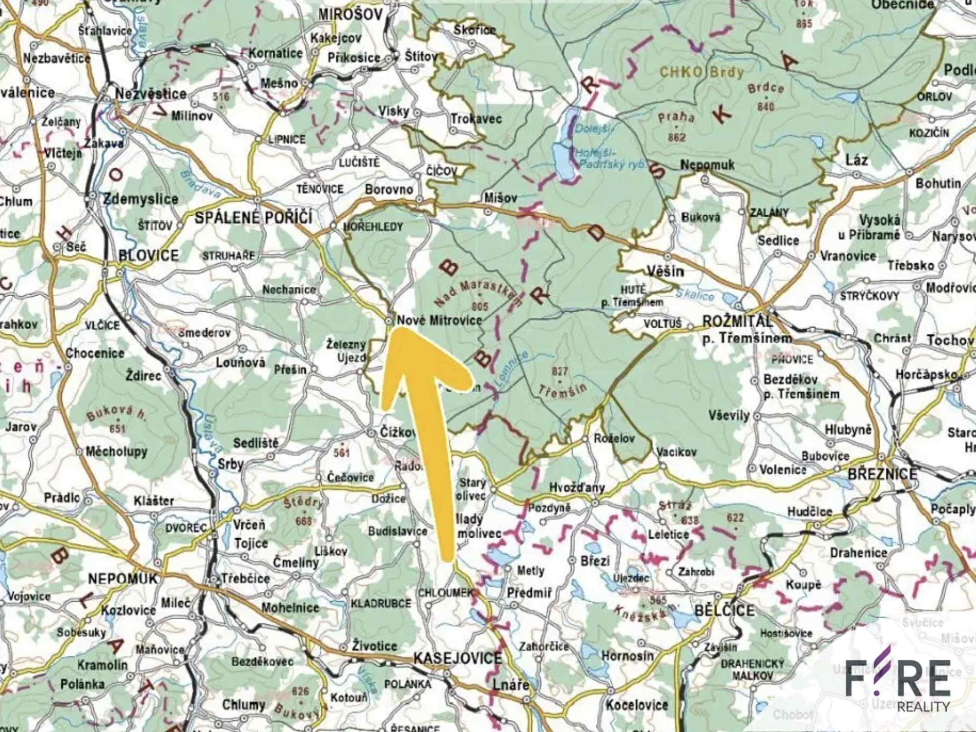 Prodej pozemek Louky|Plzeň-jih, Plzeňský kraj, Nové Mitrovice, 335 63