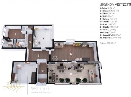 Pronájem obchodní prostor, 183 m²