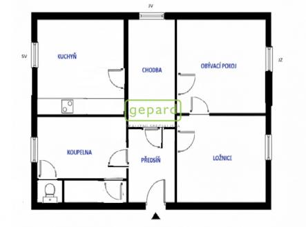 Pronájem bytu, 2+1, 70 m²
