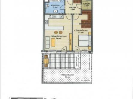 Prodej bytu, 2+kk, 94 m²