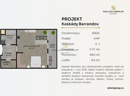 Prodej bytu, 2+kk, 58 m²