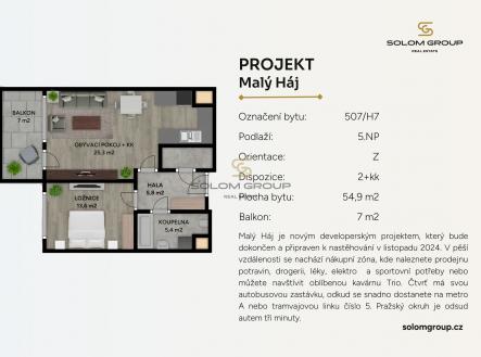 Prodej bytu, 2+kk, 61 m²