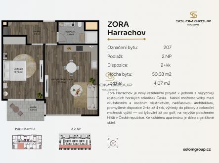 Prodej bytu, 2+kk, 54 m²