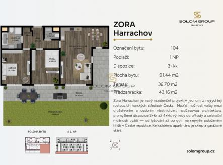Prodej bytu, 3+kk, 171 m²