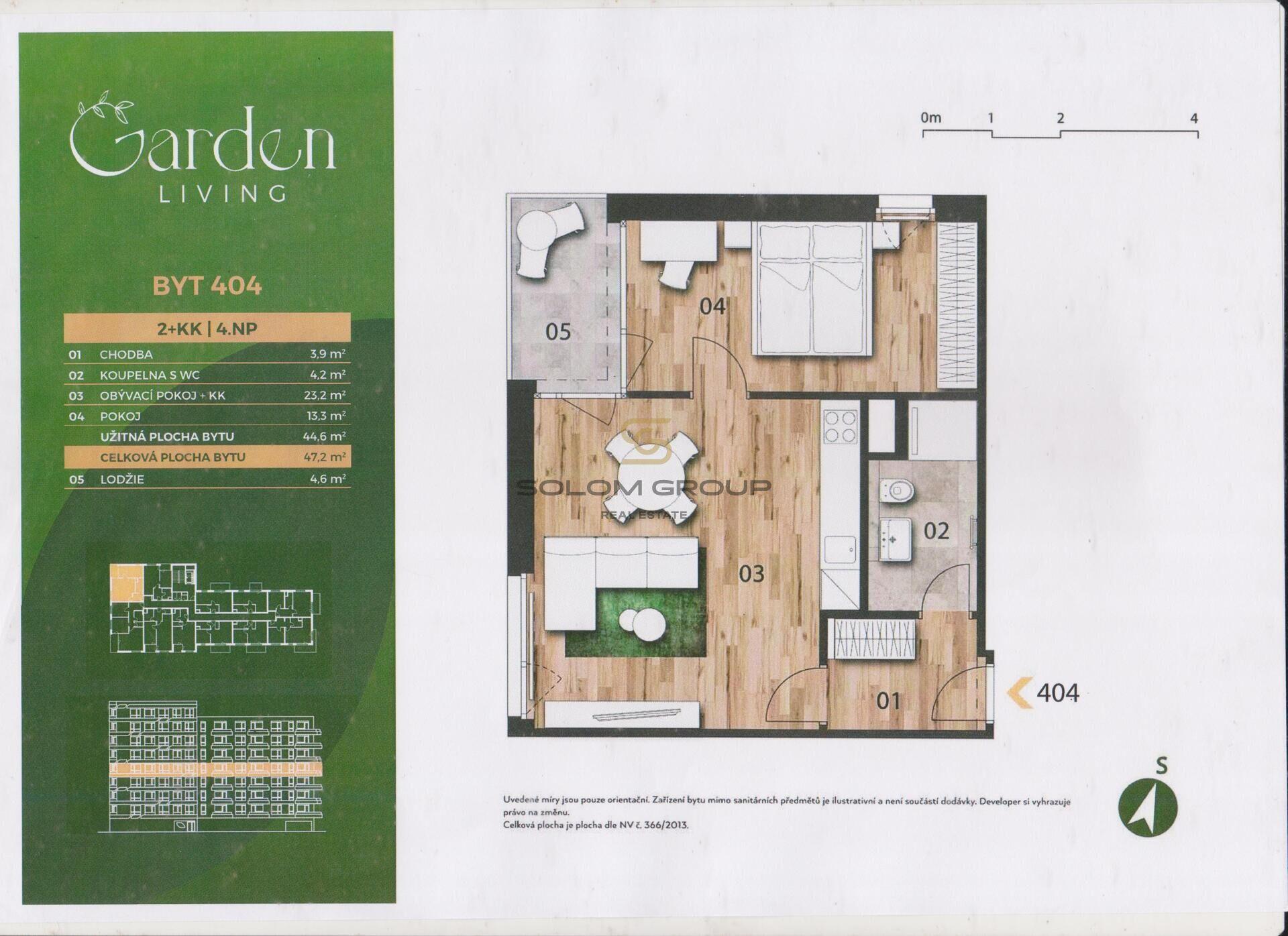 Prodej bytu 2+kk/L, 51,8 m², DV, Praha 14 - Černý Most ulice Ocelkova, Novostavba