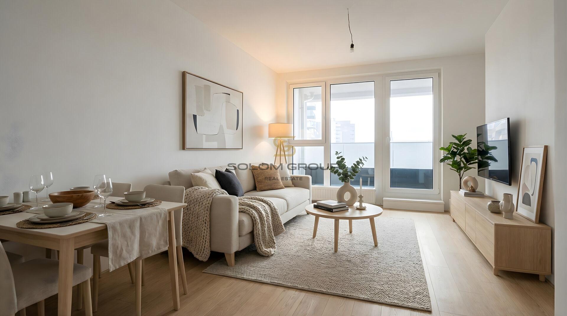 Prodej bytu 2+kk/T, 46 m², DV, Praha 9 - Vysočany, Pod Harfou, novostavba