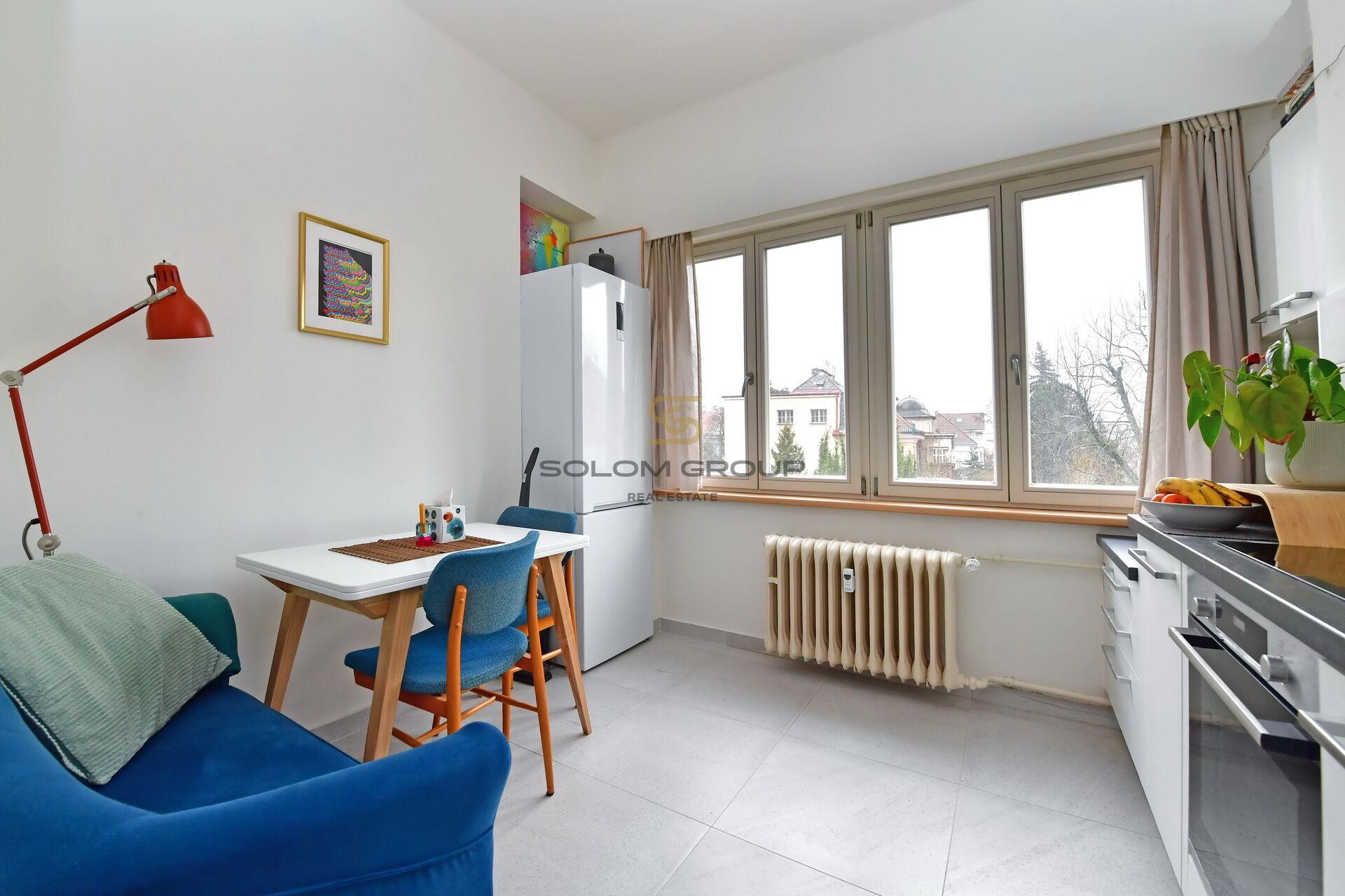 Pronájem bytu 1+1, 36 m², komora v bytě, Vinohrady, po rekonstrukci