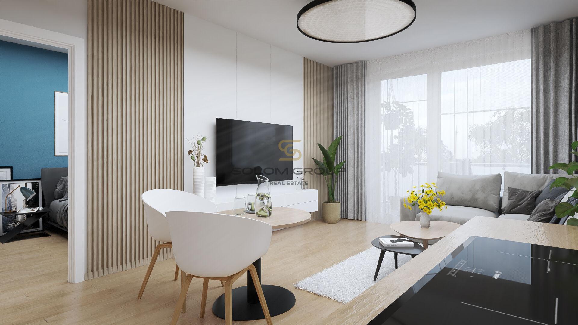 Prodej NOVÉHO bytu 2+kk/Balkon, 48,6 m², komora v bytě, Rezidence Nad Krocínkou, DV, novostavba