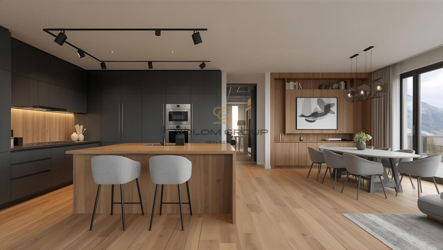 Prodej horského apartmánu 4+kk/Lodžie,105 m², Harrachov, parkovací stání + sklep, DV, novostavba