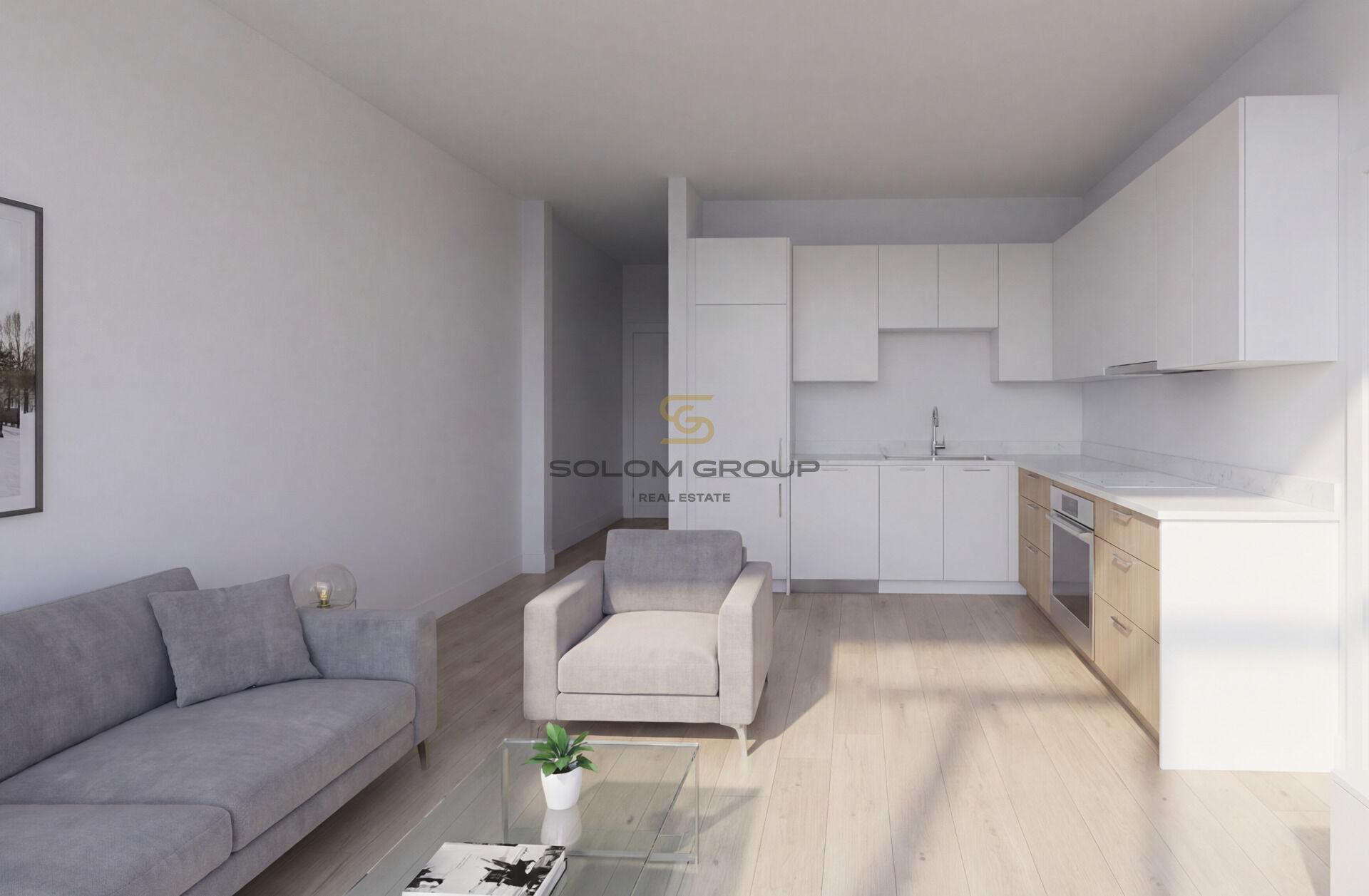 Prodej bytu 1+kk/Terasa, 30 m², garážové stání, sklep, DV, Praha - Kbely, novostavba