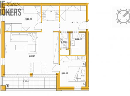 Prodej bytu, 3+kk, 91 m²