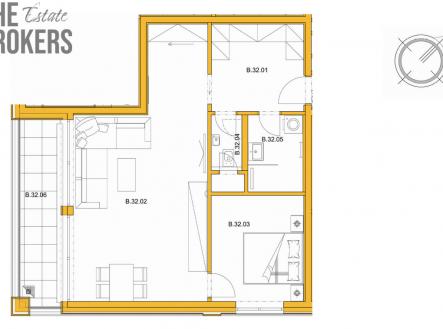 Prodej bytu, 2+kk, 77 m²