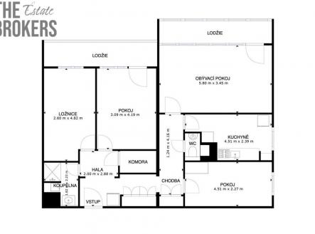 Prodej bytu, 4+1, 96 m²