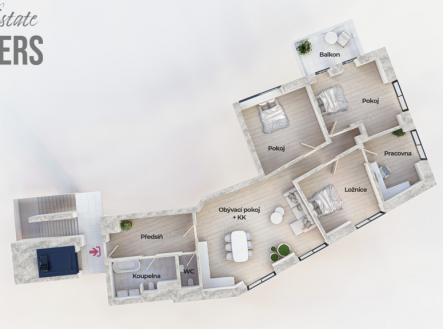 Prodej bytu, 5+kk, 130 m²