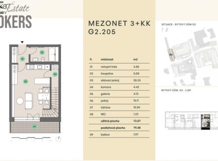 Prodej bytu, 3+kk, 87 m²