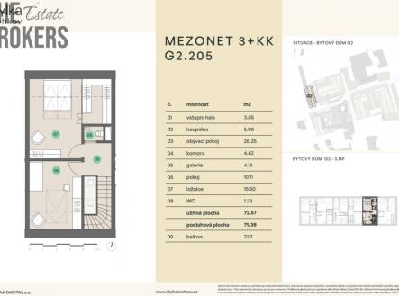 Prodej bytu, 3+kk, 87 m²