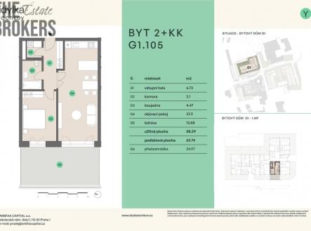 Prodej bytu, 2+kk, 88 m²