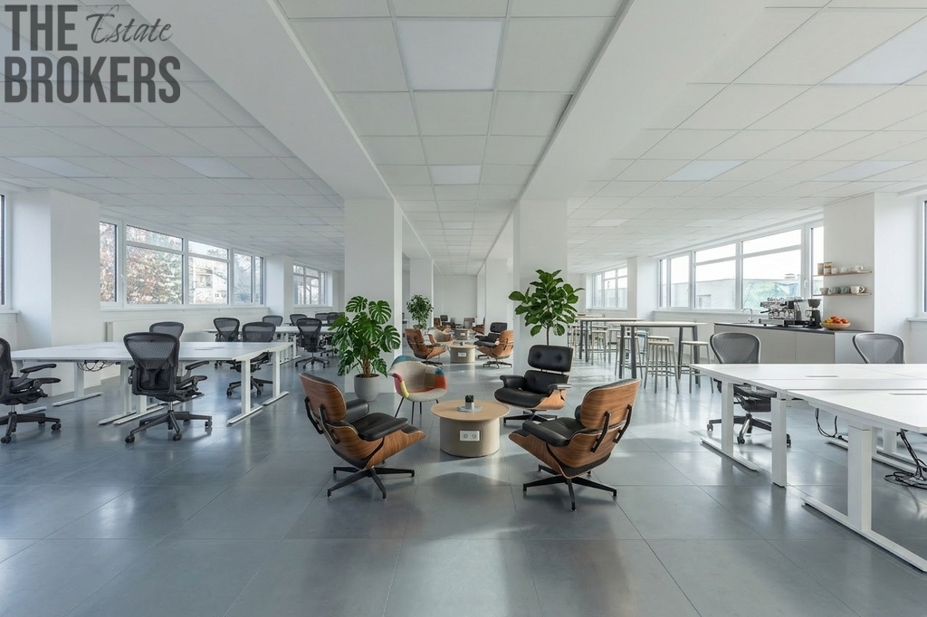 vizualizace kanceláře Průběžná