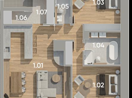 Prodej bytu, 3+kk, 97 m²