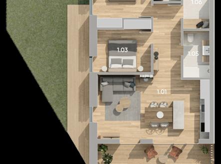 Prodej bytu, 3+kk, 77 m²