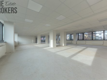 Pronájem NP, kanceláře 375m2, P10 - Strašnice, ul. Průběžna, openspace, recepce, výtah, parking