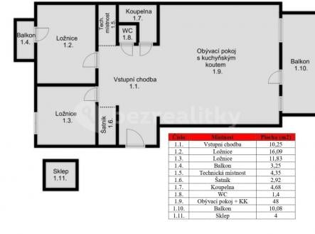 Prodej bytu, 3+kk, 127 m²