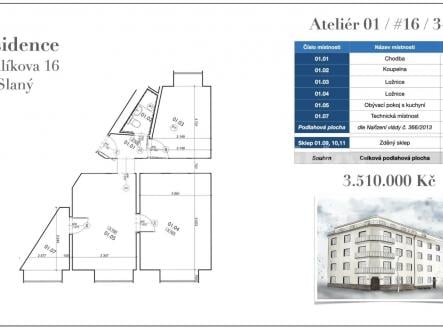 Prodej bytu, 3+kk, 64 m²