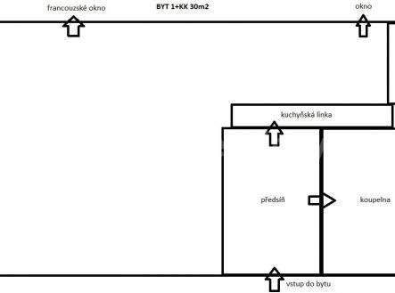 Prodej bytu, 1+kk, 28 m²