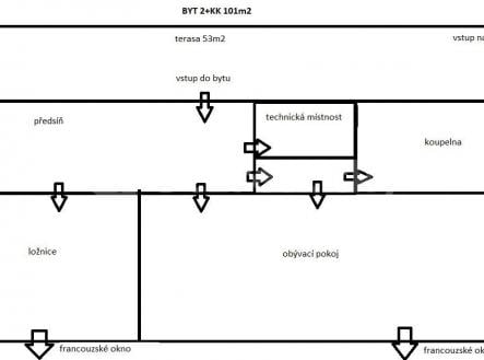 Prodej bytu, 3+kk, 88 m²