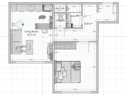 Prodej bytu, 2+kk, 47 m²