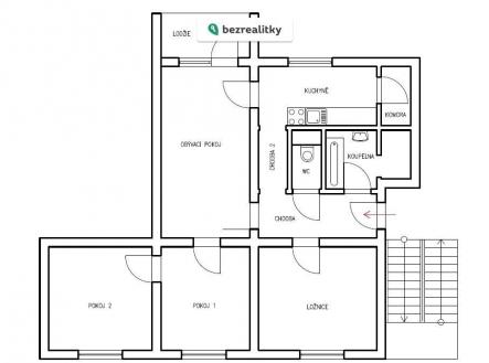 Prodej bytu, 4+1, 87 m²