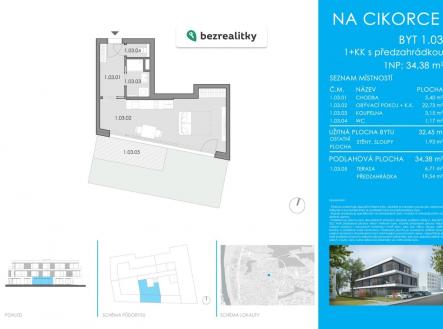 Prodej bytu, 1+kk, 34 m²