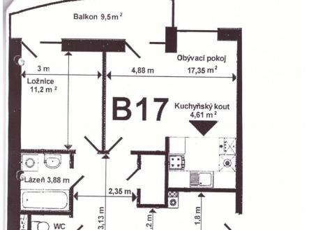 Prodej bytu, 2+kk, 62 m²