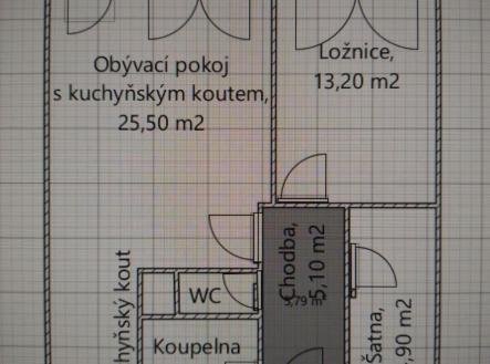 Prodej bytu, 2+kk, 53 m²