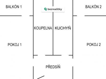 Prodej bytu, 2+1, 48 m²