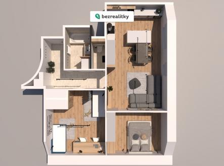 Prodej bytu, 3+kk, 77 m²