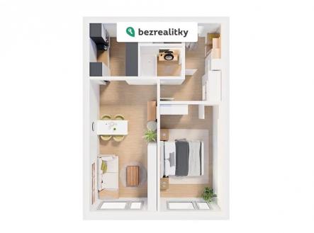 Prodej bytu, 2+kk, 47 m²