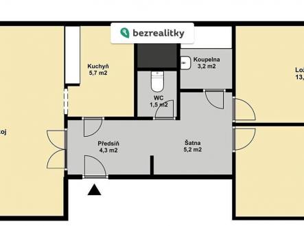 Prodej bytu, 3+kk, 72 m²