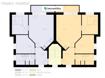 Prodej bytu, 3+kk, 60 m²