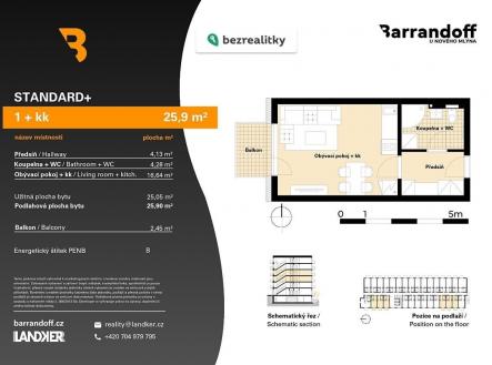 Prodej bytu, 1+kk, 26 m²