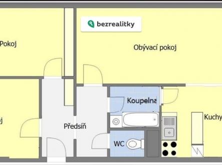 Prodej bytu, 3+1, 64 m²
